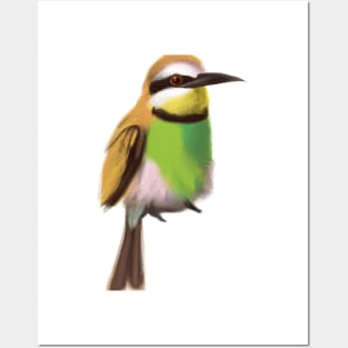 Cute Bee-Eater Drawing Posters and Art